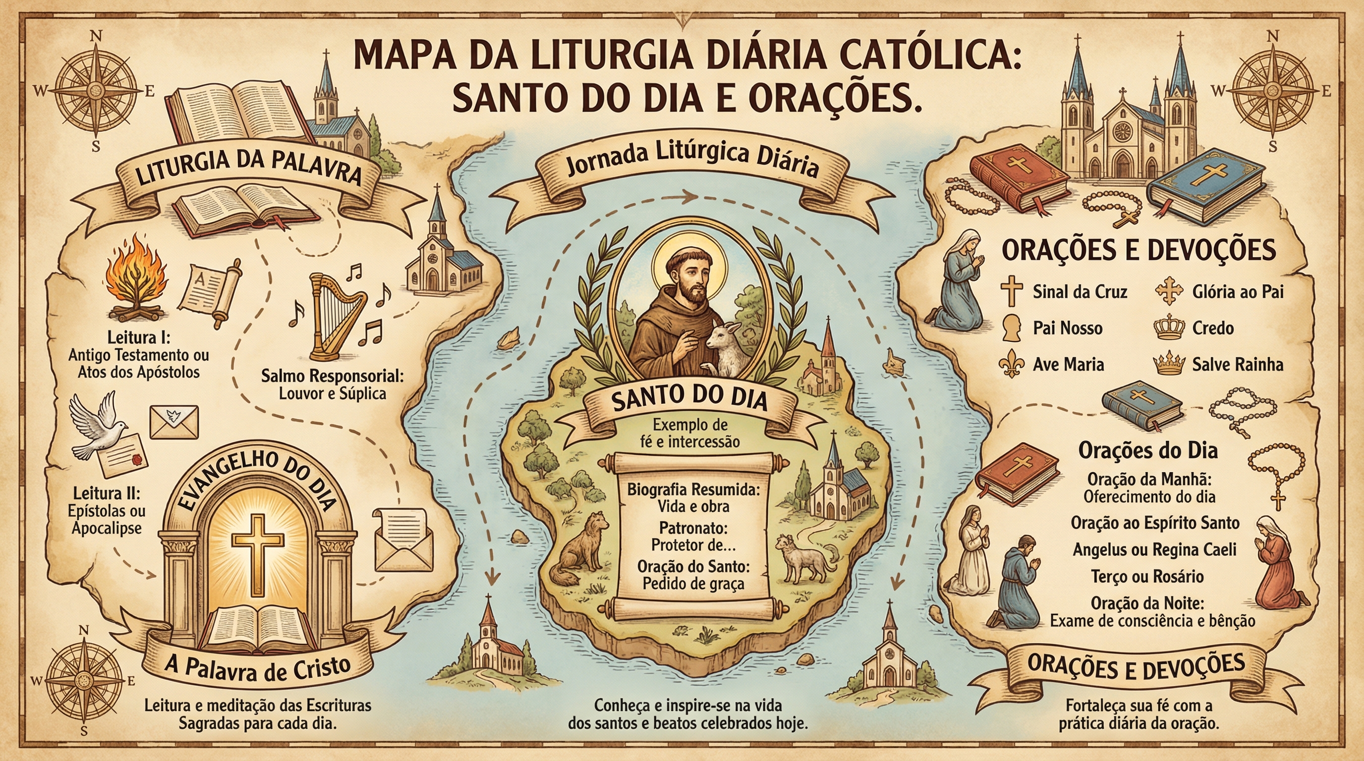Mapa da Liturgia Diária Católica
